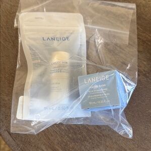NWT Laneige Water Bank Hyaluronic Cream Moisturizer and Toner